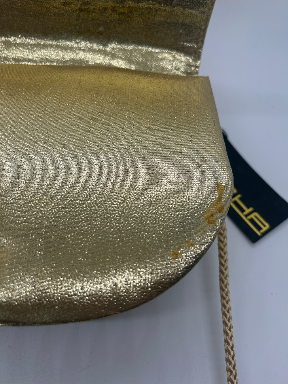Sasha Vintage NWT Gold Crossbody Bag with Panther Handle Evening Bag Purse 🌺🌺 - Picture 11 of 11